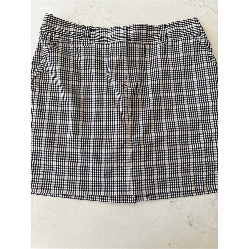 Izod Plaid Golf Skort Women's 2 Athletic Activewear Athleisure Stretch‎ Skirt